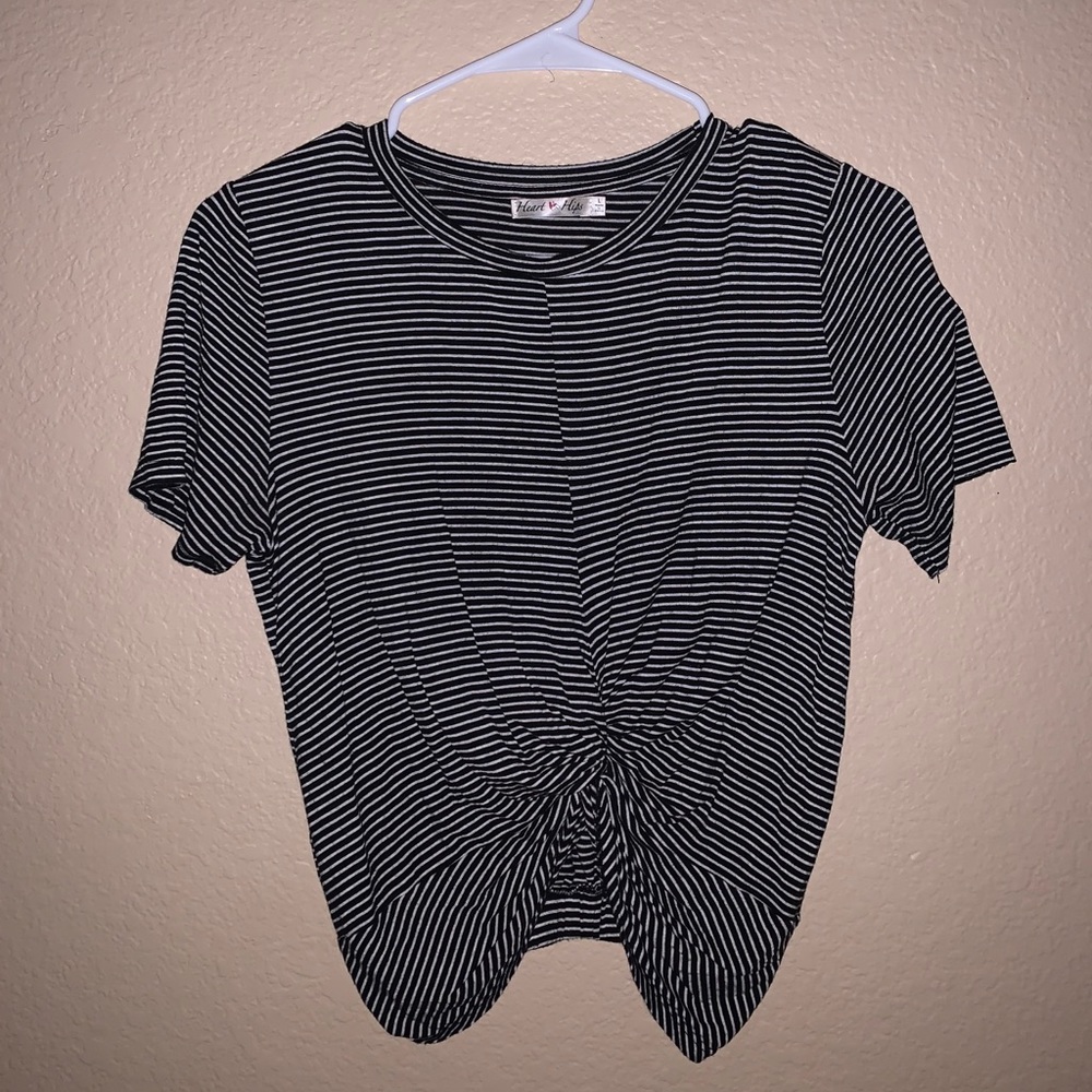 Black and white striped shirt